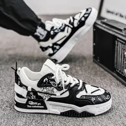Men's sports and casual board shoes, trendy men's shoes, fashionable street shoes, daily walking shoes
