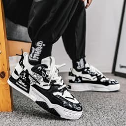 Men's sports and casual board shoes, trendy men's shoes, fashionable street shoes, daily walking shoes