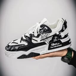 Men's sports and casual board shoes, trendy men's shoes, fashionable street shoes, daily walking shoes