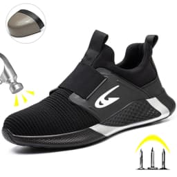 Electric Welder Safety Boots Men Anti Smashing Anti Piercing Work Protection Shoes Steel Toe Anti Scalding Safety Shoes Man