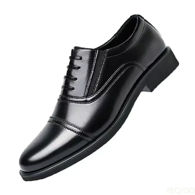 Large Size Fashionable Men's Daily Comfortable Business Office Formal Shoes Low Cut Round Toe Multifunctional Men's Wedding Shoe
