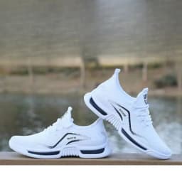 Leisure running shoes new summer Men's trendy breathable sneakers soft sole mesh shoes resistant versatile men sports shoes