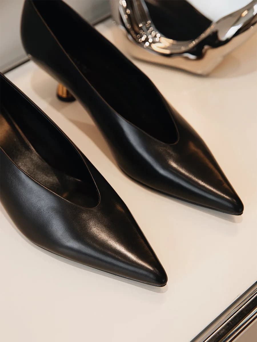 Designer Patent Leather Pointed Toe Women Pumps Shoes Fashion Shallow Slip Spring Autumn Dancing Party Low Heel Shoes