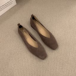 36-42 Over size sexy coffee pointed toe flats ballet shoes women european slip on single loafers brand velvet ballerina zapatos