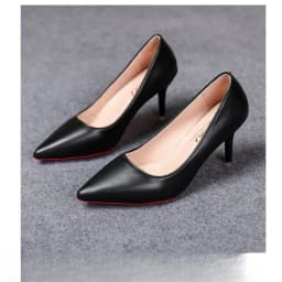 Sexy Pointed Toe Patent Leather High Heels Temperament Girl Sole Party Dress Stiletto Pumps Classic Black Work Single Shoes