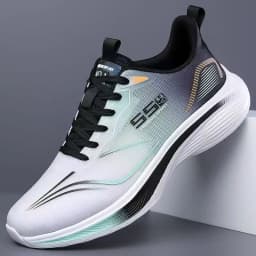 Men Breathable Mesh Running Shoes Lightweight Non Slip Soft Sole Casual Sneakers for Spring Summer