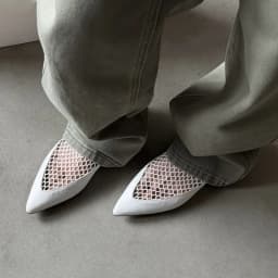 Womens Mesh Flats Pointed Toe Slip On Comfort Walking Shoes Hollow Out Breathable Loafers Smooth Leather Minimalist Elegant Chic