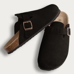 Flat Sandals Clogs for Women Fashion Suede Shoes Cork Mules Slipper Classic Cork Antislip for Outdoor Slippers with Arch Support