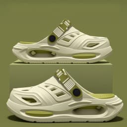 Smile Men's And Women's Cave Shoes Fashion Breathable Sandals With Removable Insoles Non-slip Cushioned Thickened Soft Slippers