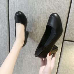 2026 Spring Autumn Large Size Single Shoes Women's Shallow Mouth Fashion Solid Color Simple and Comfortable Small Leather Shoes