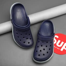Men EVA Clogs Breathable Hole Sandals Lightweight Non‑Slip Soft Sole Summer Casual Slippers For Outdoor Street Beach Garden Shoe