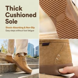 Genuine Leather Hand-Sewn Stitching Mens Boots Casual, Mocasines Para Hombre, Lace Up, Ankle Chukka Boots Slip On Lightweight