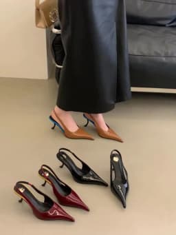 Aneikeh Retro Fashion Sexy Designer Patent Leather Pointed Toe High Heels Pumps Women Shallow Elegant Wedding Party Shoes