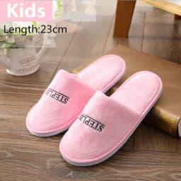 6 Pairs/Lot Winter Slippers Men Women Kids Disposable Hotel Slippers Home Slides Travel Sandals Hospitality Guest Footwear Shoes
