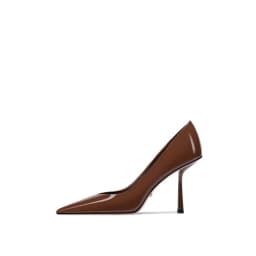 Temperament Fashion Pointed High Heels Sexy New Patent Leather Shallow Mouth Black Single Shoes Fashion High Heels Women's Shoes