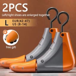 1/2Pcs Universal Shoe Stretcher Adjustable Boot Stretcher PC Sneaker Shoe Widener with Steel Shaft for Left&Right Shoe Expander