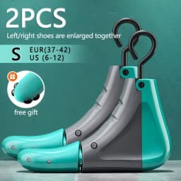 1/2Pcs Universal Shoe Stretcher Adjustable Boot Stretcher PC Sneaker Shoe Widener with Steel Shaft for Left&Right Shoe Expander