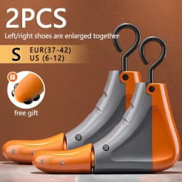 1/2Pcs Universal Shoe Stretcher Adjustable Boot Stretcher PC Sneaker Shoe Widener with Steel Shaft for Left&Right Shoe Expander