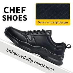 Chef's Work Shoes, Anti Slip and Oil Resistant Casual Shoes, Anti Slip and Waterproof Restaurant Work Shoes