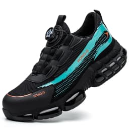 New Rotating Button Safety Shoes Men Anti-smash Anti-puncture Work Shoes Fashion Men Sport Shoes Men Security Mining Boots