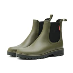Women's Short Tube anti Slip Rain Shoes, lightweight Waterproof Water Shoes, Fashionable Chelsea Rain Boots, PVC One-Time Moldin