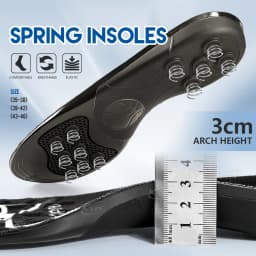 【Xxin】Spring Silicone Gel Shoe Insole Pad Elastic Sport Shoes Cushioning Insoles For Basketball Size35-46