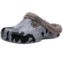 New Men Waterproof Slippers Women Men Fur Clogs Slippers Winter Men Garden Shoes Outdoor Antiskid Mules Indoor Soft House Shoes