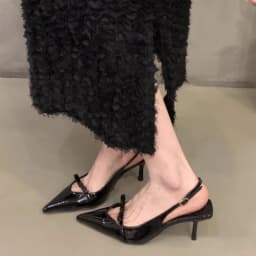 Spring New Baotou Sandals Women's Fashion Pointed Head Shallow Mouth Butterfly Knot Anti-slip Wear-resistant High Heels