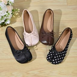 Soft Split Toe Tabi Ballet Flats Women Bowknot Leather Round Toe Ballerina Shoes Low Heel Slip On Loafers Casual Moccasins 2026