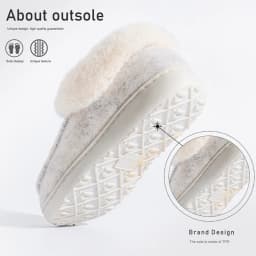 Platform Slippers Women Wedge Memory Foam TPR Non Slip Sole Warm Fuzzy Winter Durable Bedroom Shoes Cozy Comfort
