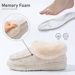 Platform Slippers Women Wedge Memory Foam TPR Non Slip Sole Warm Fuzzy Winter Durable Bedroom Shoes Cozy Comfort