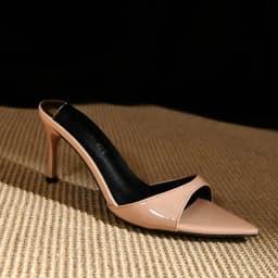 2025 Summer New Large Size Pointed Thin High Heels Slippers Women Wear A Word Fashion Sandals