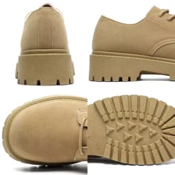 Men's 2026 Chunky Derby Work Boots Retro Lace-Up Suede Shoes with Thick Sole Breathable Low-Top Industrial Casual Footwear