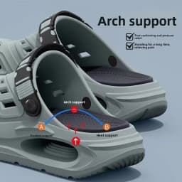 Men's Hole Shoes Are Simple and Versatile, Not Smelly Feet Trendy New EVA Soft-Soled Fashionable Non-Slip Slippers for Home Wear