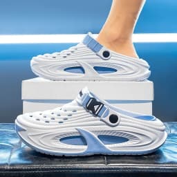 Mens Summer Clogs Thick Sole Outdoor Beach Slides Non-slip Closed Toe Slippers For Men Women Driving Shoes Breathable Outdoor