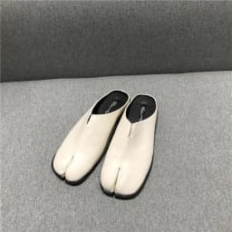 Tabi Ninja Moccasins Round Split Toe Retro Color Women Single Shoes Buckle Strap 2024 Spring Casual Soft Mary Janes Shoes