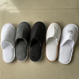 5Pairs/Lot Men Women Disposable Hotel Guest Slippers Cotton Slides Home Travel SPA Slipper Hospitality Cheap Indoor Slip-on