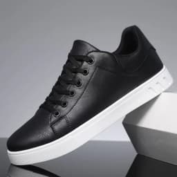 1 Pair of Minimalist Skate Shoes, Two Colors Available, Versatile and Comfortable, Plus Size Lace-Up, Soft Sole Lightweight, All