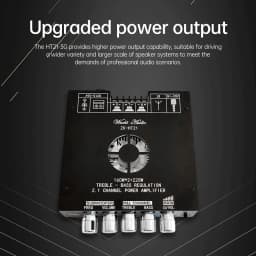 HT21-3G 2.1 Channel TDA7498E Bt Amplifier Module Subwoofer 160Wx2+220V Treble Bass Wuzhi Audio Supports APP
