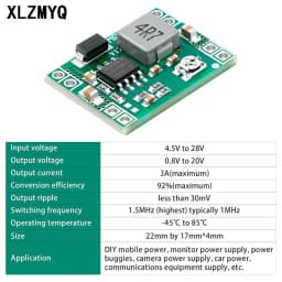 100pcs Mini MP1584EN DC-DC Buck Converter Adjustable Power Module 24V to 12V 9V 5V 3V 3A DC DC Step-Down Power Module DIY Kit
