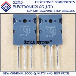 New Original 10Pairs TTA1943 A1943 + TTC5200 C5200 TO-264 Audio Amplifier Transistor In Stock Electronic Components Good Quality