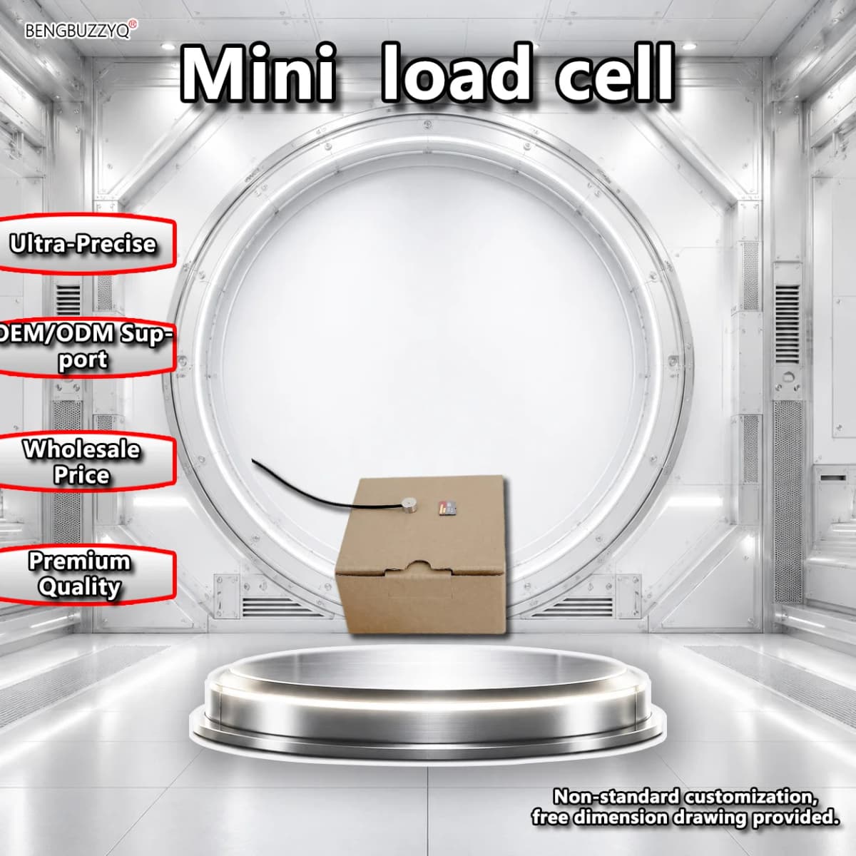 Micro Load Cell 5kg 10kg 20kg 30kg 50kg Miniature Compression Pressure Sensor Stainless Steel Force Transducer 10mm