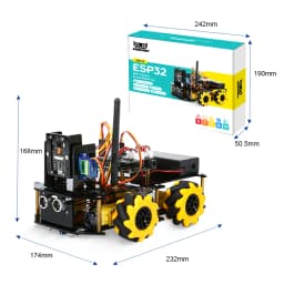 ESP32 Smart Robot Car Kit Remote Control Car for Arduino Programming Project STEM Education Science Coding Kit