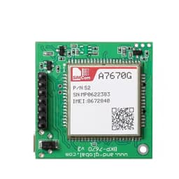A7670G Push Nano Side Way SIM Slot Core Board Development Kits Global Bands SIMCOM 4G LTE Cat 1 Module Breakout Kit with Antenna