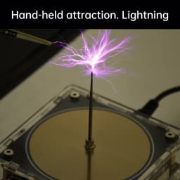 Music Tesla Coil Bluetooth/AUX Dual Mode Music Box Artificial Lightning AC110-240V Touchable Audio Input Science Experiment
