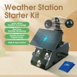 ACEBOTT IOT Weather Station Starter Kit Wind Speed Temperature Humidity Monitor Weather Forecast and Barometer for ESP32 Arduino