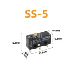 50 100 pcs SS-5 SS-5GL SS-5GL2 SS-5GL13 Limit Micro switch SS 5A Three Straight Legs Mouse Side Key Momentary Micro Limit Switch