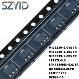 100PCS SOT223 MIC5239-5.0YS TR MIC5239-3.3BS TR MIC5239-5.0BS TR L1117L-3.3 SPX1129M3-5.0/TR UA78M33CDCYR FAN1112SX DCP68-13