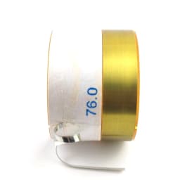 1PCS 76mm Fiberglass Pure Aluminum Flat Wire Voice Coil Bass Speaker High-power 76 Core 8ohm