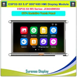 Guition HMI W5 ESP32-S3-N16R8 JC8048W550 5.0 inch IPS 800*480 LCD Display Module Touch Screen WIFI Bluetooth PSRAM FLASH